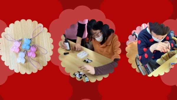 🎨【世界にひとつだけ】レジンで作るぷっくり可愛いクマさんキーホルダー制作🐻✨【生活介護ひなた】